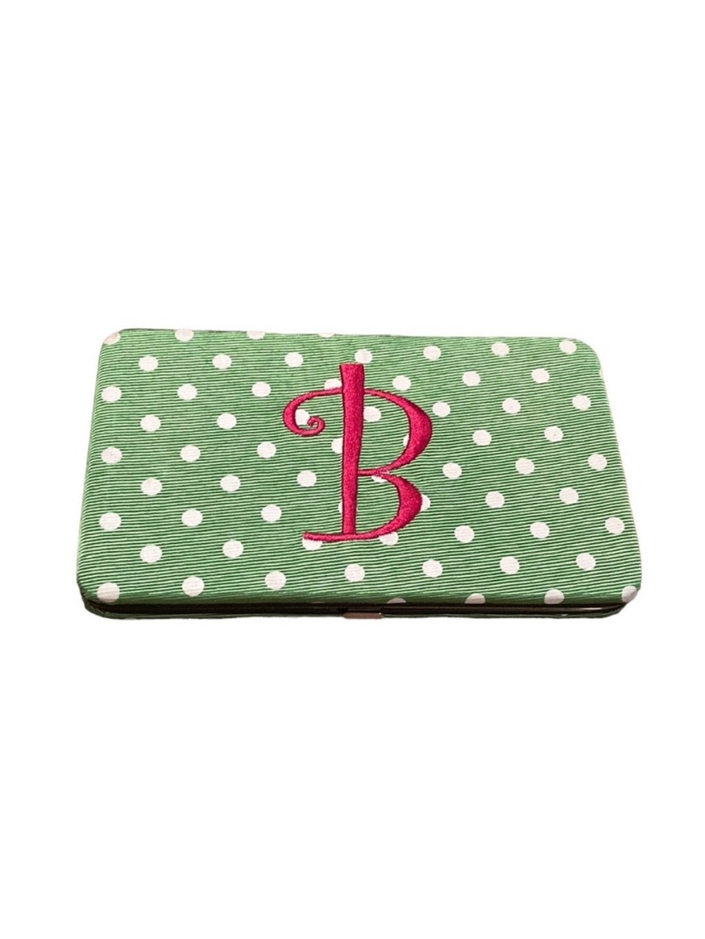 Mainstreet Collection Monogramed B Flat Wallet